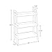 RiverRidge Home 02-068 RiverRidge 3-Tier Ladder Shelf for Kids, White
