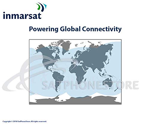 Inmarsat Isatphone 2.1 Satellite Phone and Prepaid SIM Card Ready for Easy Online Activation (100 Units (67 Minutes))