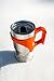 Camco Currituck Tumbler Slide On Handle Easier Grip for Your Tumbler and Cups While Traveling-30 oz (Orange) (51926)