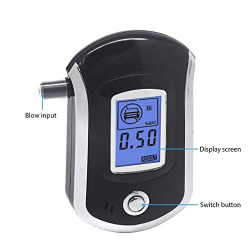 USHOT Digital LCD Police Breathalyzer Breath Test Alcohol Tester Analyzer Detector - Thumbnail 2