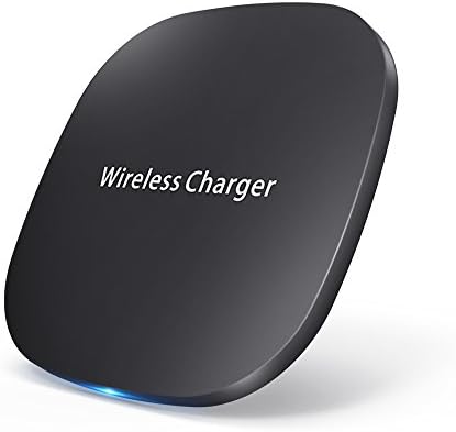 Galaxy S8 Wireless Charger,Lamyik Wireless Qi Charger Fast Charging Pad For iPhone 8,iPhone 8 Plus, iPhone X, Samsung Galaxy S8, S7, S7 Edge, S6, Note 8 and All QI-enabled Smartphone Devices (Black)