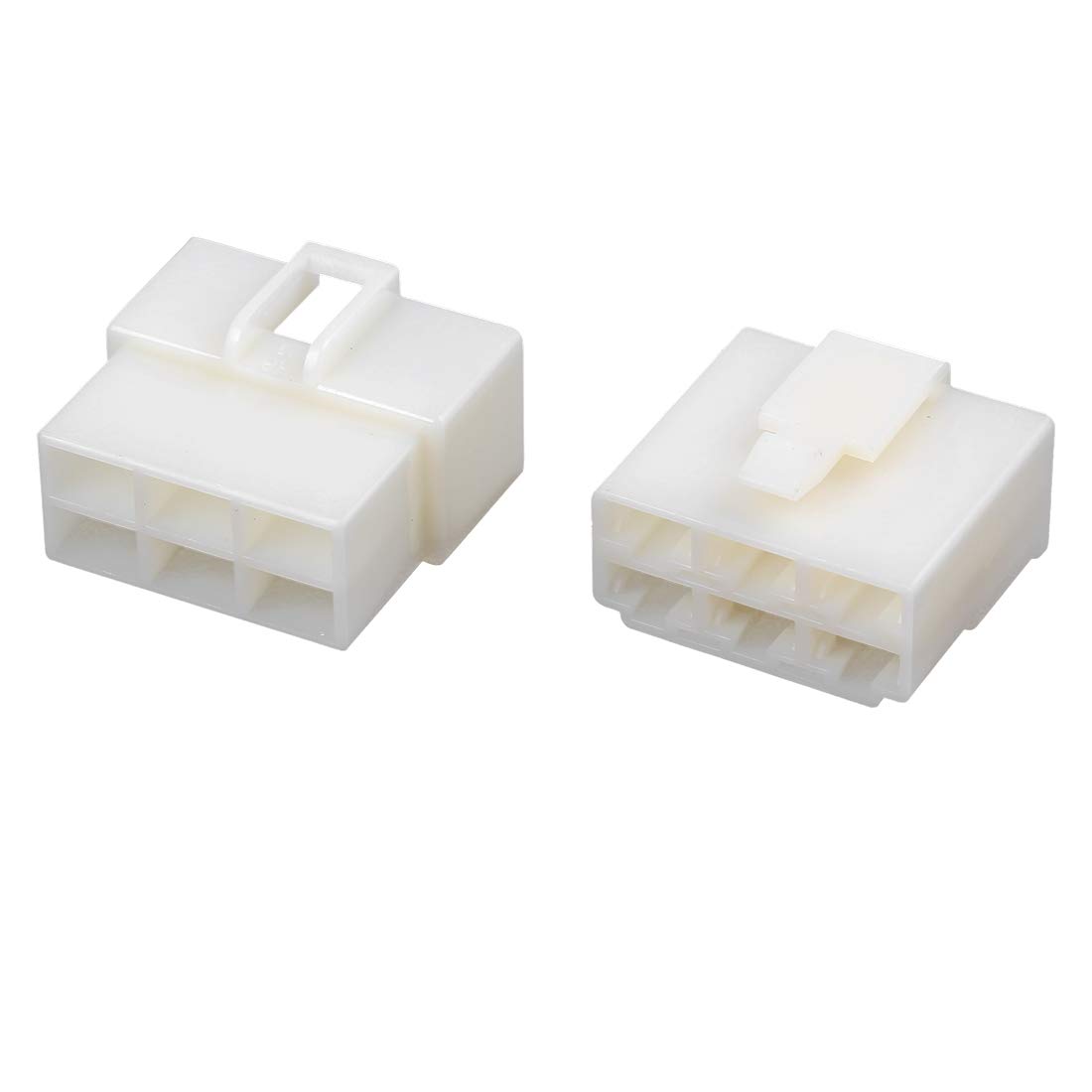 X AUTOHAUX 5 Sets 6.3mm 6 Pin Car Automotive Electrical Wire Connector Housing