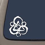 NI325 Coheed and Cambria Logo Car Decal / Sticker - White | 5.5-Inches Wide