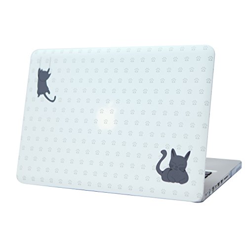 HDE MacBook Pro 13 Inch [Non-Retina] Case Hard Shell Matte Finish Designer Art Pattern Cover for Apple 13.3" Laptop Model A1278 (Kitty Cat Paws)