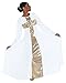 Body Wrappers Praise Cross Long Dress WHT W/GOLD 6X-7