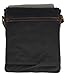 Sechunk Canvas Shoulder Bags Crossbody Bags Messenger Bags Purse Daypack for Men Women (Black)