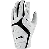 Nike Dura Feel X Golf Glove for Left Hand White | White | Black Medium