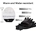 OZERO Winter Gloves -30°F Thermal Snow Work Ski Glove - Deerskin Suede Leather Palm and Polar Fleece Back with Insulated Cotton - Windproof Water-resistant Warm hands in Cold Weather for Women and Men