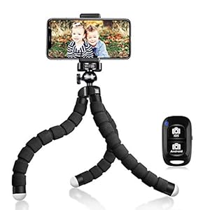 UBeesize Tripod S, Premium Flexible Phone Tripod with Wireless Remote, Mini Tripod Stand for Camera GoPro/Mobile…