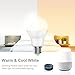 Magic Hue WiFi Smart Light Bulb, Tunable, Soft White To Daylight (2700K-6500K), 60w Equivalent Dimmable Smart Sunrise Light Bulb, No Hub Required, Compatible with Alexa & Google Assistant