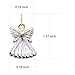 Silver Gold Two Tone Angel Dangle Earrings For Women Girls Christmas Gifts Alloy RareLove