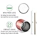 GALAROES A Wise Woman Once Said And She Lived Happily Ever After,Stainless Steel Wine Tumbler with Lid and Straw Birthday Gifts for Women Friends,Gifts for her 12 oz Stemless Rose Gold