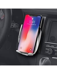 LIV   Soporte de cargador de coche con sensor inteligente inalámbrico   soporte de cargador de coche con abrazadera automática, soporte para teléfono móvil de ventilación de aire para Apple, smartphones Android