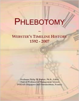 Phlebotomy Webster S Timeline History 1592 2007 Icon