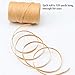 Resinta 327 Yards Raffia Twine Christmas Gift Packing Ribbon Craft Matte Raffia Paper for Christmas Gifts, Craft DIY Supply, Wrapping Hanging Tags, 3 Rolls, Red, Green, Craft
