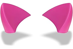 Helmet Flair Softeez Cat Ears for Helmet | Made in USA | Foam Kitty Ear Helmet Accessory for Bike Helmet, Ski Helmet & Airsoft Helmet | Peel & Stick | Pair (Helmet Not Included)