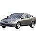 Floor Mats Compatible with 2002-2006 Acura RSX, DC5 Logo Factory Fitment Front & Rear Nylon Black Car Floor Carpets Carpet Liner by IKON MOTORSPORTS, 2003 2004 2005