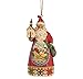 Jim Shore Heartwood Creek Church Scene Santa Stone Resin Hanging Ornament, 4.875”