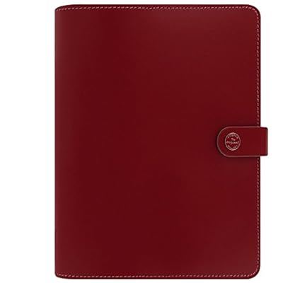 Dauerkalender A5 Filofax Nappa Leder Organizer In Rot - Foto 6