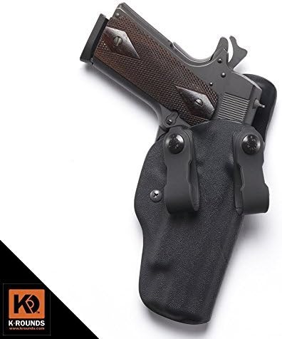 IWB Traditional,1911,1911 5" With or Without Rail,1.75" Polymer IWB Loop,Right Hand,Adjustable Cant,Black
