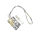 ID Badge Holder, Lanyard with ID Holder, Floral ID Card Holder with Lanyard, Lanyards for ID Badges (Gray)