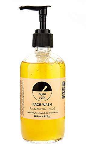 Earth tu Face - Organic Palmarosa + Aloe Face Wash (8 fl oz / 227 g)