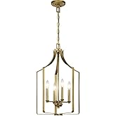Bailey Street Home 4 Light Mini Chandelier with Traditional Inspirations 24.25 inches Tall by 15 inches Wide-Natural Brass Fi