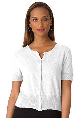 Cropped Cardigan White 