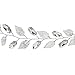 Yean Wedding Headband, Silver Bridal Hair Wreath Leaves Long Hair Vine Bridal Halo Wedding for Women and Girls
