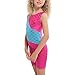 DAXIANG One-piece Leotard Mermaid Rainbow Colourful Gymnastics Biketard Shortall for Little Girls,Rose,110(4-5Y)