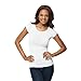 modbod Modest Layering Scoop Neck Cap Sleeve Shirt - Extra Length (Large, White)