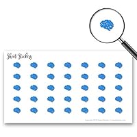 Brain Side, Sticker Sheet 88 Bullet Stickers for Journal Planner Scrapbooks Bujo and Crafts, Item 819371