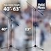 Hola! Music Mic Stand w/Adjustable Height for Home, Studio, Office or Stage Use – Standard Clutch 2 Pack