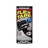 Flex Tape Rubberized Waterproof Tape, 8 Inch x 5 Feet, Black