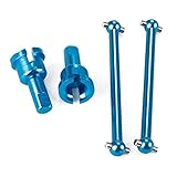 SkyQ 1/18 WLtoys Upgrade Parts Alloy Universal Joint Cup & Shaft Dogbone Transmission Shaft for A949 A959 A969 A979 K929 Blue