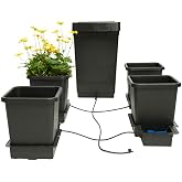 AutoPot 4 Pot System (3.9 Gallon Plastic Pots) (*Includes AIRBASES &amp; AIRDOMES) Self-Watering, Gravity-Fed Hydroponic System (4Pot - 3.9 Gallon - 12.4 Gallon Tank)