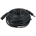 Vanxse CCTV 15m 2.1x5.5mm Dc 12v Power Extension Cable for CCTV Security Cameras IP Camera Dvr Standalone-15meters Black