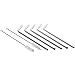 CASELAST Premium Stainless Steel Straws - For 30 oz & 20 oz Yeti Tumbler Rambler Cups, RTIC and other brands - Set of 5 Bend Extra Long Reusable Drinking Straws + 2 Cleaning Brushes + eBook