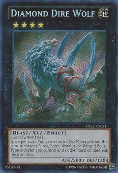 Amazon Co Jp 遊戯王 英語版 Diamond Dire Wolf 恐牙狼 ダイヤウルフ Cblz En051 シークレットレア アンリミ ホビー 通販