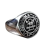 Seal of Solomon Seal Ring Magic Runes Stainless