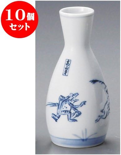 10個セット 鳥獣戯画首長1号徳利 6 X 13cm 160 140g 酒器 和食器 食器 おしゃれ 海外輸入 業務用 料亭 旅館 飲食店