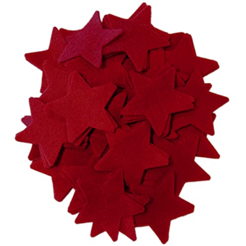 Playfully Ever After 2 Inch 60pc Felt Stars (Cardinal)