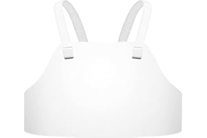 Deevoka Breast Protector Adults Kids Body Protective Adjustable Strap Karate Fencing Sports Guard, Protection Tool for Baseball, Rugby, Boxing, Sanda, Kickboxing