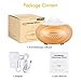 InnoGear 500ml Aromatherapy Essential Oil Diffuser Wood Grain Aroma Diffusers Cool Mist Humidifier with Timer Adjustable Mist 7 Color Changing Night Lights Waterless Auto Shut-off