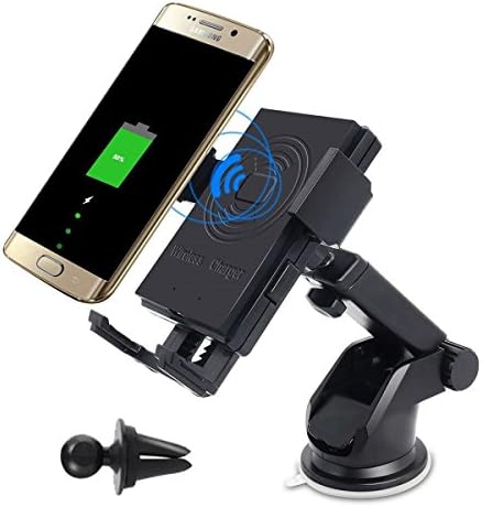 Wireless Car Charger Easy One Touch 2-in-1 Cell Phone Mount Wireless Air Vent Car Mount Phone Holder for Samsung Galaxy S7 / S7 Edge / Note5 S6 Edge Plus and iPhone X iPhone 8/Plus