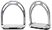 CHALLENGER Horse Saddle English Lightweight Aluminum Wide Stirrups Matte Silver 51114SLthumb 3