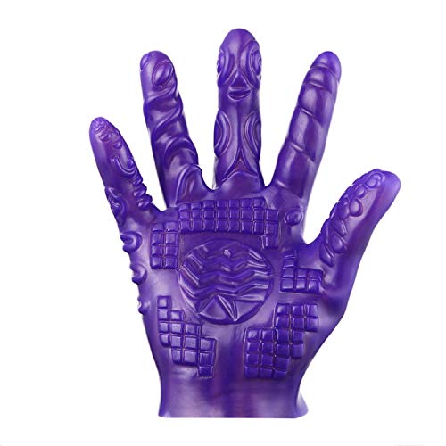 Kmyev T-shirt Síx-Töy Masturbation Glove Adult Game Product Fetish SM Game Aid Sexixtoy for Couples Women Boobs Vágǐna Man Body Stīmulator,A Style Purple