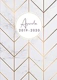 Agenda 2019-20: Agenda 18 mois journalier 2019-20 - format A5 - juillet 2019 à décembre 2020, motif motif abstrait marbre (French Edition) by 