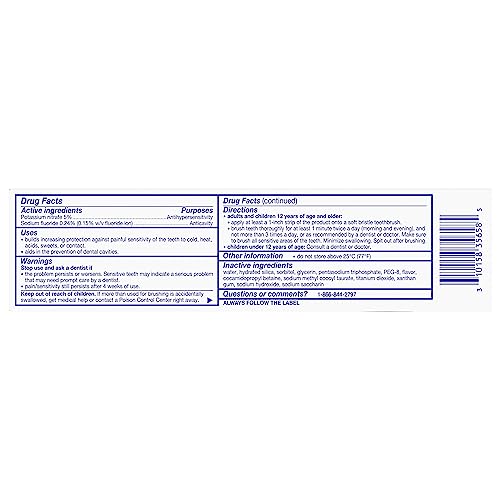 SENSODYNE EXTRA WHITENING SENSITIVE TEETH AND CAVITY PREVENTION WHITENING TOOTHPASTE, AMAZON EXCLUSIVE, COOL MINT, AMAZON EXCLUSIVE- 4 OUNCES (PACK OF 4)