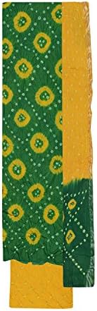 Ms Bandhani Women's Cotton Unstitched Dress Material (Multicolor )